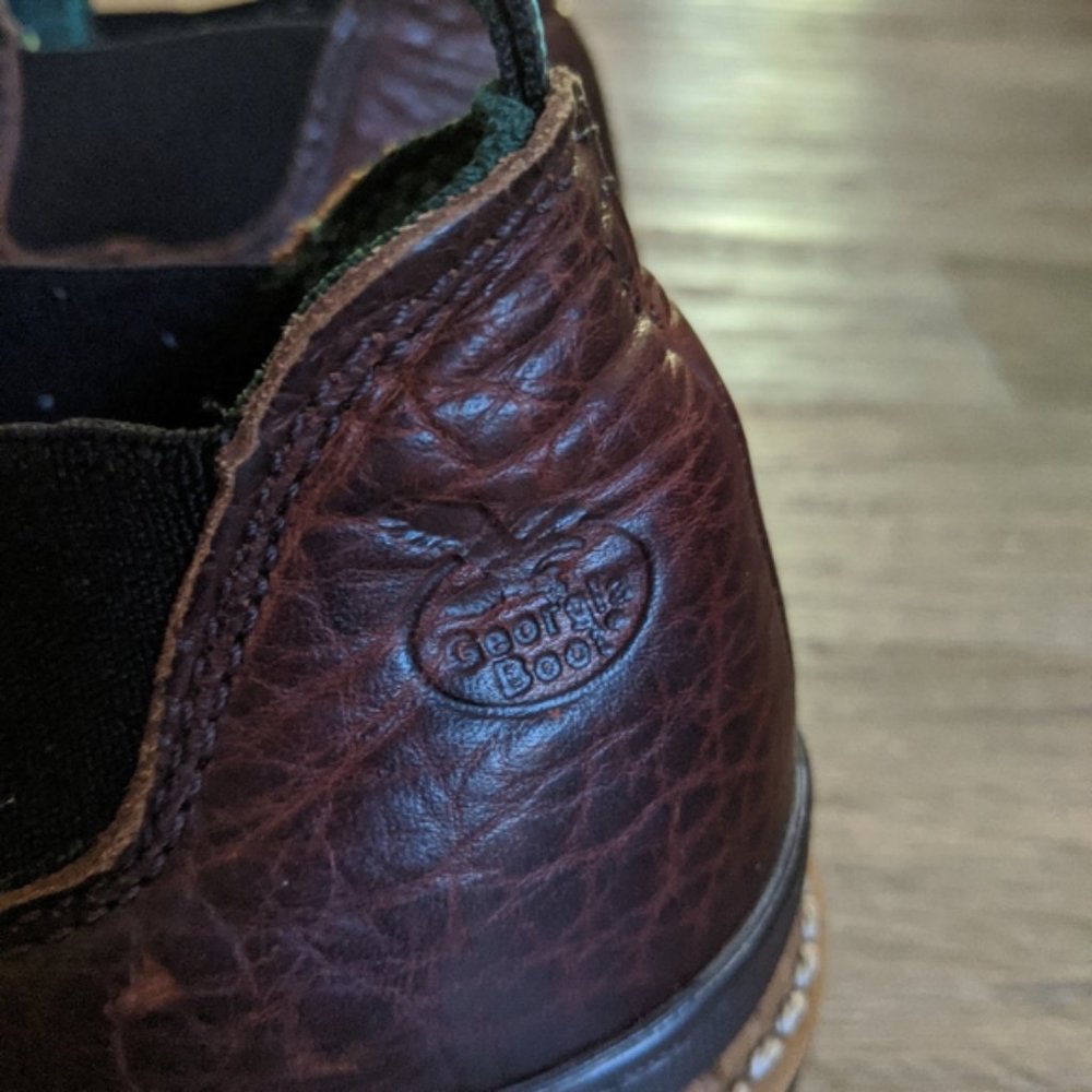 Georgia Giant Romeo Brown Women's Work Brown Leather Boot Romeo Boot Size 7 - Picture 4 of 10